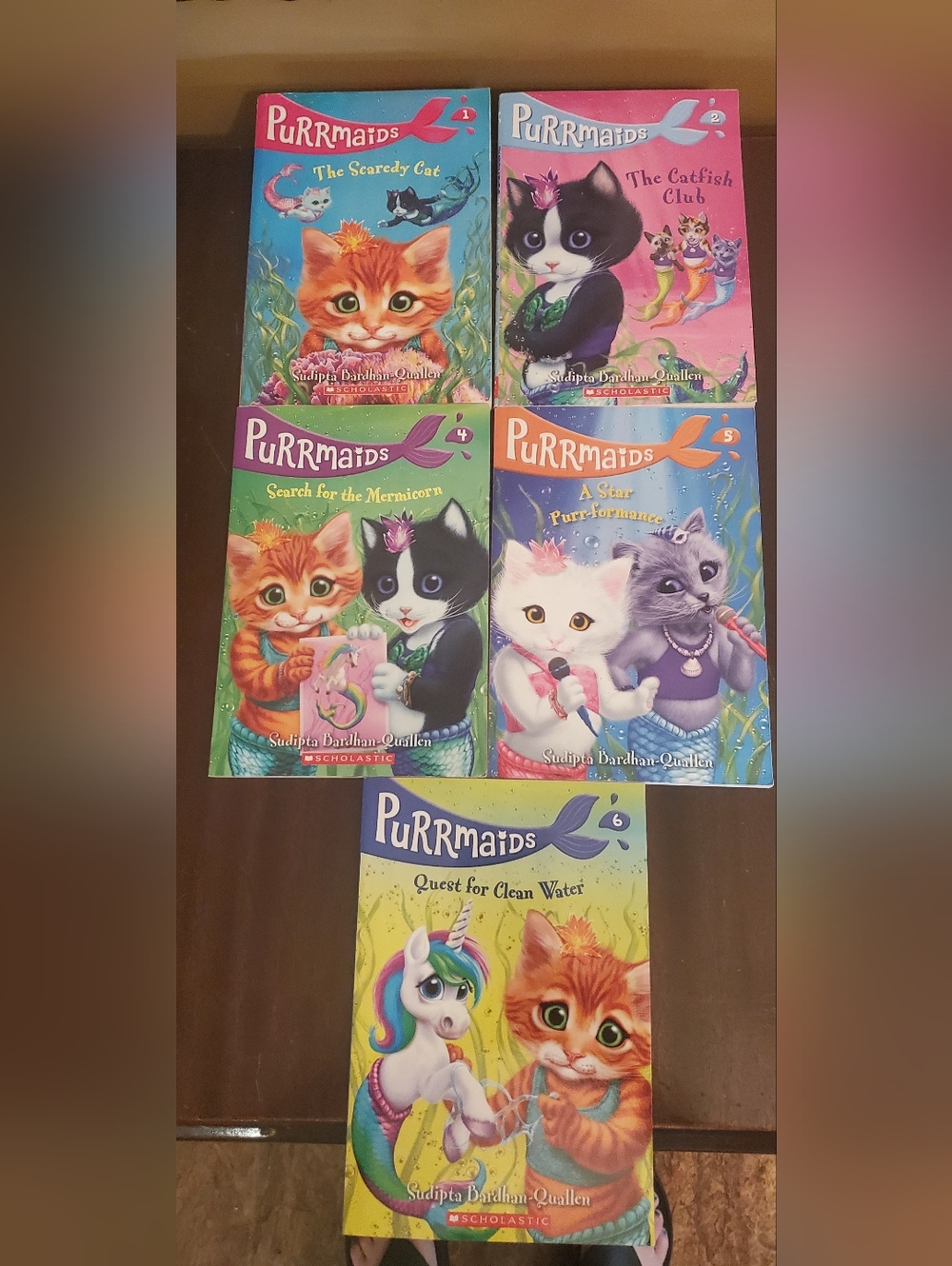Purrmaids Chapter Books (5 Books) -see Photo For Titles